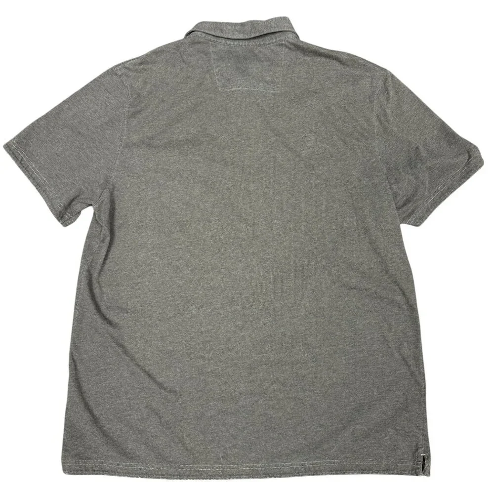 Men's BANANA REPUBLIC Fitten Pima Polo Shirt‎ Heather Brown- Size XL